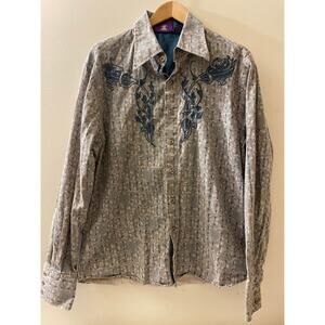 Jimi Hendrix Experience Dragonfly‎ Button Down Shirt Mens Large
